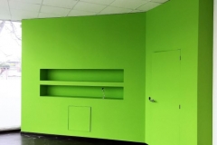 Pintores: Mural verde manzana