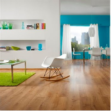 Salón blanco y azul celeste