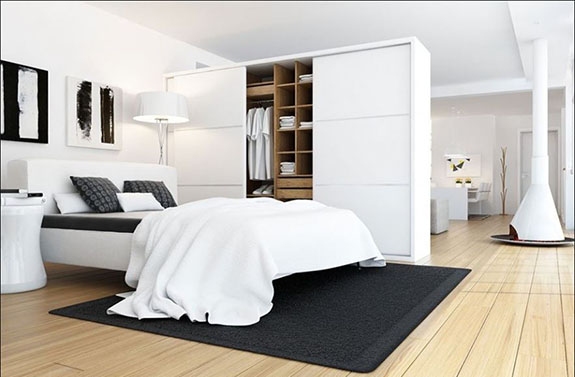 Tarima blanca con bisel