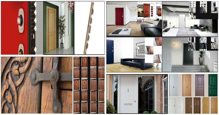 Puertas, armarios y molduras. Puertas de entrada: blindadas, acorazadas, de madera maciza y metálicas