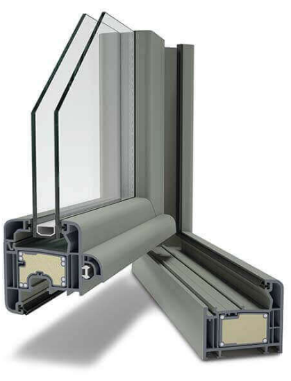 Detalle ventana de Zendow#neo de PVC con doble acristalamiento