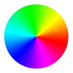Círculo cromático. Imagen de círculo cromático de colores (Arcolinea)